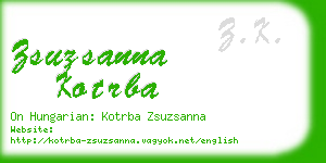 zsuzsanna kotrba business card